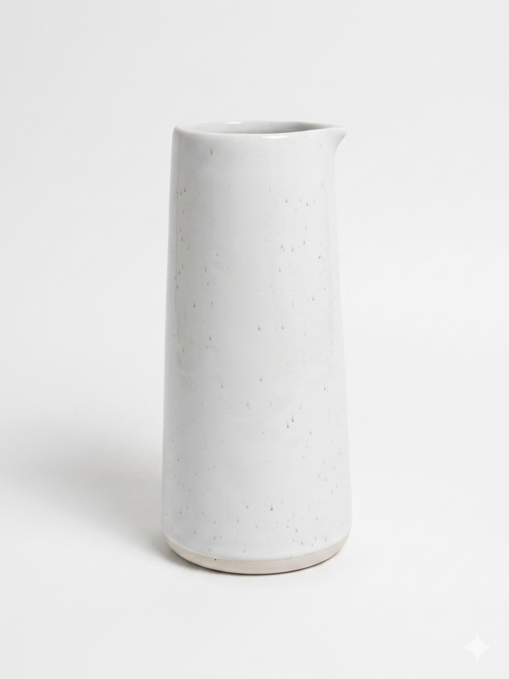 Fable Home Ceramic Carafe Speckled White Stoneware Hand-Finished Like New